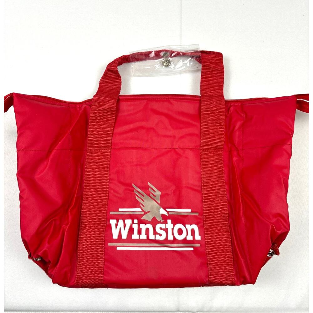 Vintage Winston Cigarette Insulated Cooler Bag Tote Winston Cup 90’s NASCAR